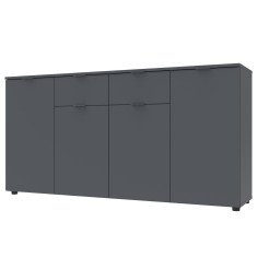 Комод Рон 7 160х38х81 см Графіт