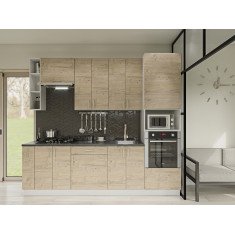 Кухня Горизонт Дуб приморський сатиновий  2.6 м 