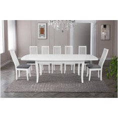 Стіл обідній Квартет розкладний  белый, беж